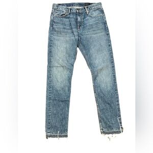 Vince raw hem straight jeans, size 4